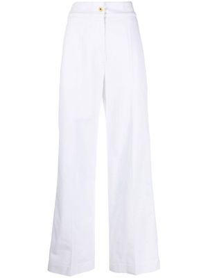 Patou wide-leg high-waisted trousers - White