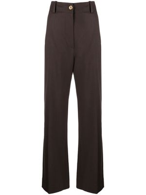 Patou wide-leg tailored trousers - Brown