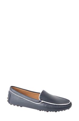 patricia green Jill Piped Driving Shoe in Navy