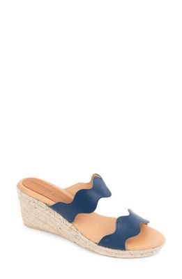 patricia green Palm Beach Espadrille Wedge Sandal in Navy