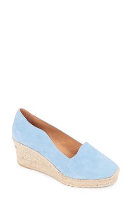 patricia green Vienna Espadrille Wedge in French Blue