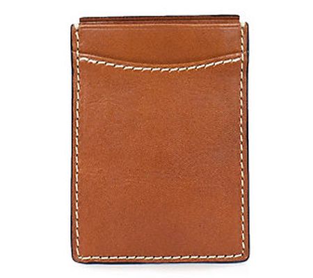 Patricia Nash Men's Heritage Leather Money Clip Card Case