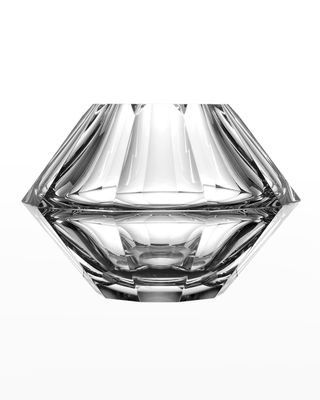 Patrimoine Clear Facete Crystal Vase