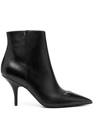 Patrizia Pepe 90mm leather ankle boots - Black