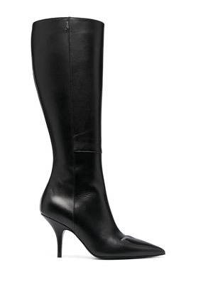 Patrizia Pepe 90mm leather knee-high boots - Black