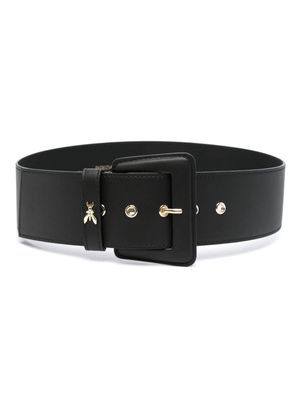 Patrizia Pepe bee-charm leather belt - Black