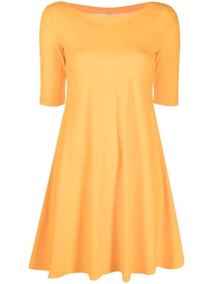 Patrizia Pepe boat-neck A-line mini dress - Orange