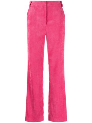 Patrizia Pepe corduroy straight-leg trousers - Pink