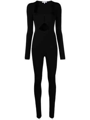 Patrizia Pepe cut-out stretch-jersey jumpsuit - Black