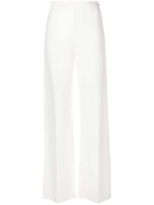 Patrizia Pepe dart-detail textured palazzo pants - White