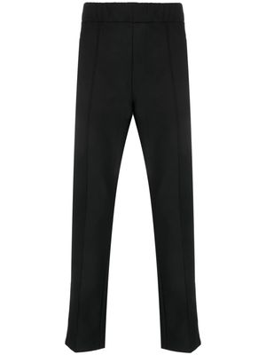 Patrizia Pepe elasticated-waistband cotton trousers - Black