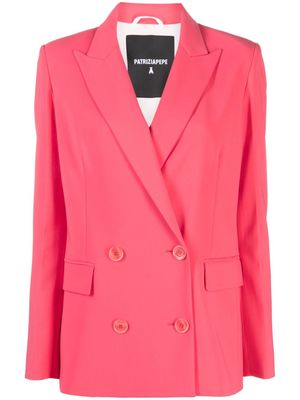 Patrizia Pepe Essential double-breasted blazer - Pink
