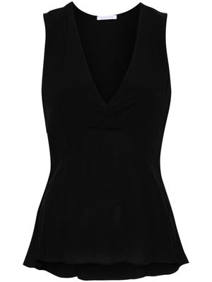 Patrizia Pepe Essential sleeveless blouse - Black