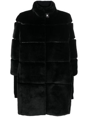 Patrizia Pepe faux-fur coat - Black