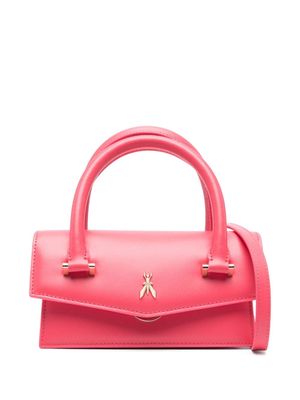 Patrizia Pepe Fly Bambi leather tote bag - Pink