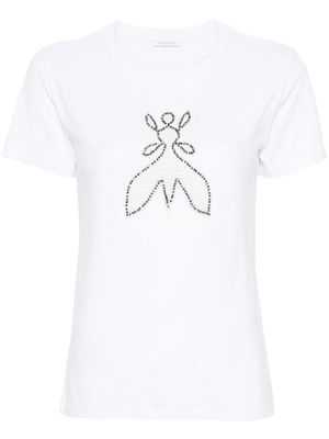 Patrizia Pepe Fly beaded T-shirt - White