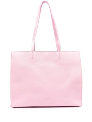 Patrizia Pepe Fly-debossed leather tote bag - Pink