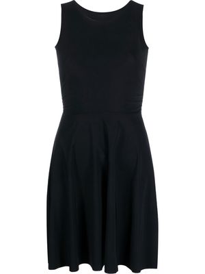 Patrizia Pepe gathered-detailing sleeveless mini dress - Black