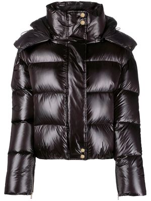 Patrizia Pepe hooded puffer jacket - Black