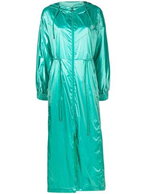 Patrizia Pepe long hooded raincoat - Green