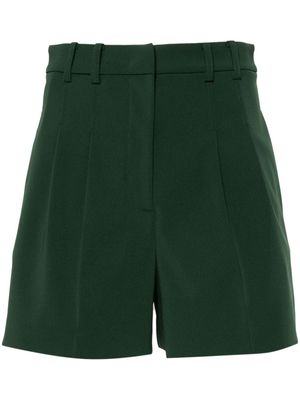 Patrizia Pepe mid-waist pleat-detail shorts - Green