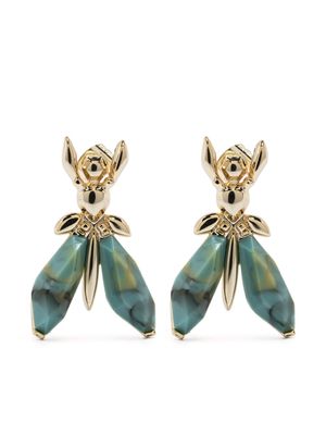 Patrizia Pepe Precious Fly earrings - Green