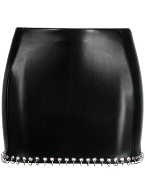 Patrizia Pepe ring-detailing miniskirt - Black