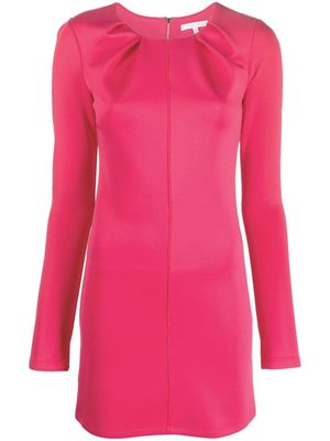 Patrizia Pepe seam detail long-sleeve minidress - Pink