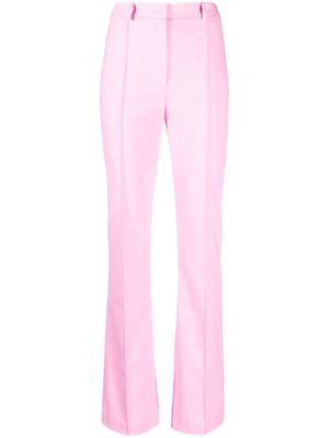 Patrizia Pepe slim-cut side-slits trousers - Pink