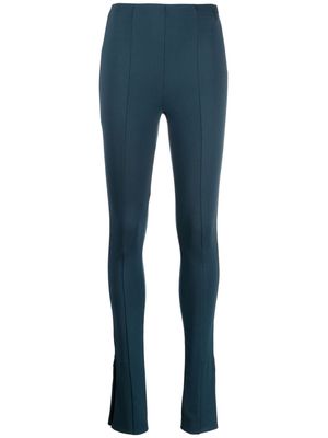 Patrizia Pepe split-cuff skinny trousers - Blue