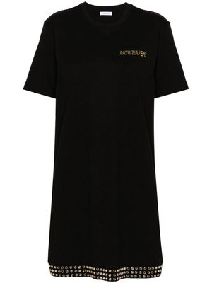 Patrizia Pepe stud-embellishment T-shirt dress - Black