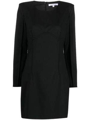 Patrizia Pepe tailored long-sleeved dress - Black