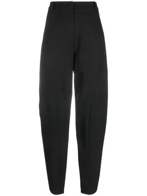 Patrizia Pepe The Essential high-waist tapered trousers - Black