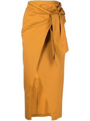 Patrizia Pepe wrap waist skirt - Orange