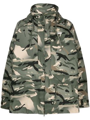 PATTA graphic-print camouflage hooded jacket - Green