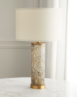 Patterned Glass Table Lamp