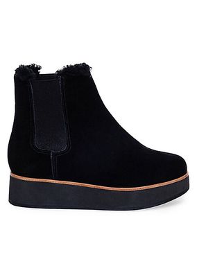 Patterson Suede Shearling Booties