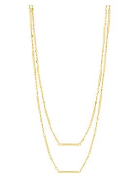 Patti 18K Gold-Plated Double-Layered Necklace