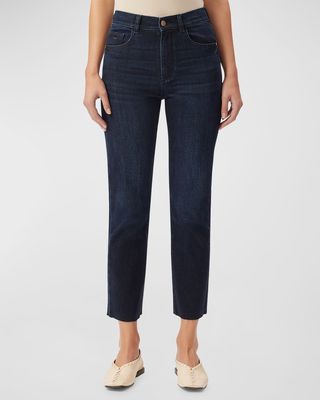 Patti Straight High-Rise Vintage Ankle Jeans