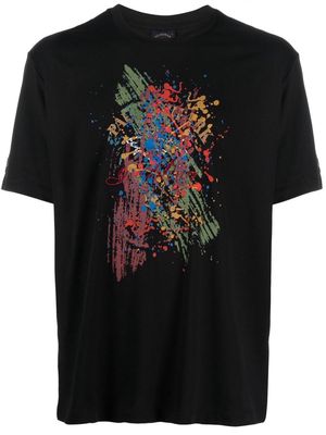 Paul & Shark abstract-print short-sleeve T-shirt - Black