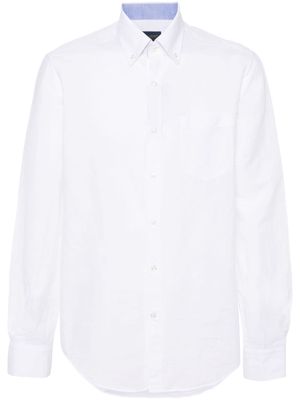 Paul & Shark button-down slub-texture shirt - White