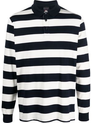 Paul & Shark button-front striped polo shirt - Black
