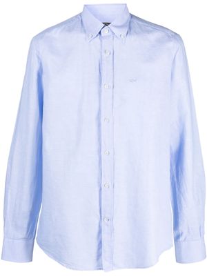 Paul & Shark cotton-linen-blend shirt - Blue