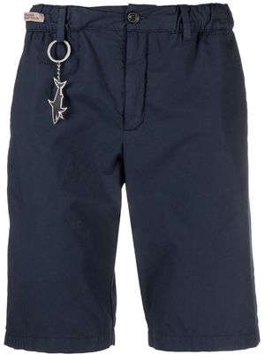 Paul & Shark elasticated-waistband chino shorts - Blue
