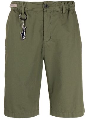 Paul & Shark elasticated-waistband chino shorts - Green