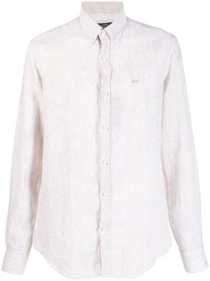 Paul & Shark embroidered-logo striped shirt - Neutrals
