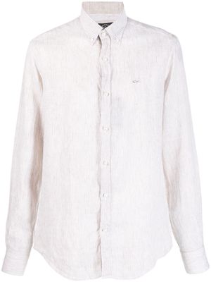 Paul & Shark embroidered-logo striped shirt - Neutrals