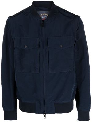 Paul & Shark flap-pocket zip-fastening bomber jacket - Blue