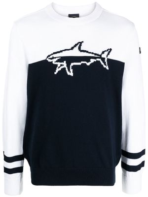 Paul & Shark jacquard-logo jumper - Blue