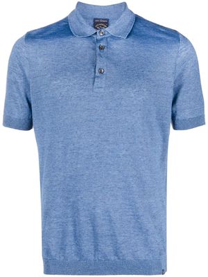 Paul & Shark linen short-sleeve polo shirt - Blue